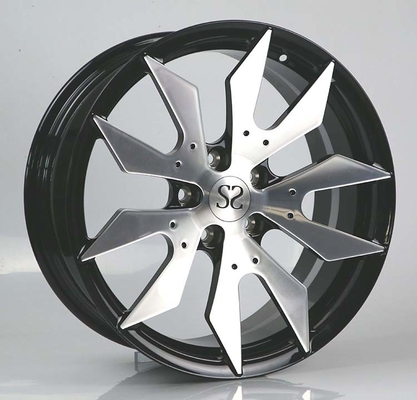 20x9.0ET25/20x10.5ET45/5x112/66.6 چهره مشینی سیاه 1pc چرخ های جعل شده برای BMW G30 M550d 2025