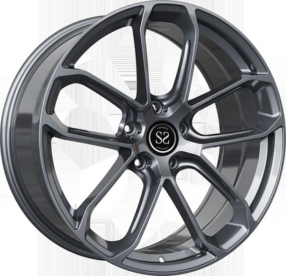 20x10 رنگ خاکستری 1-PC ریم های آلیومینیوم تقلبی برای پورشه کاین