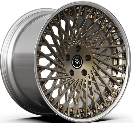 رینگ‌های 2 تکه برنزی پولیش شده 21x9.5ET30/22x12.5ET51/5x114.3/67.1 برای فراری F12