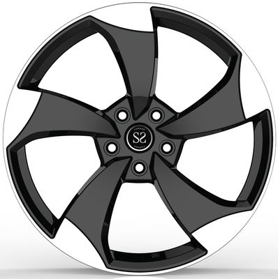 20x9.0  Gloss Black Machined Replica Style for Audi A4