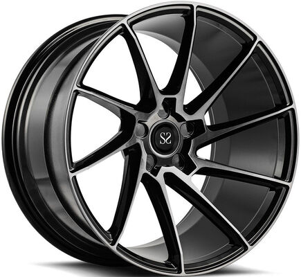18x8.0 ساتن سیاه و سفید صورت جلا داده شده سفارشی 1-PC چرخ آهنگری برای Audi A1