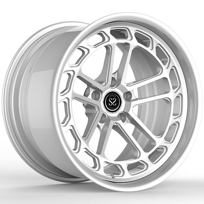 22x10.5 دو پی سی چرخ های جعل شده نقره سفارشی برای آئودی RS6
