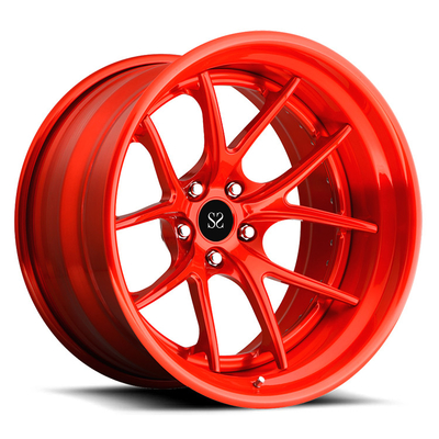 چرخ های آهنگری 3 تکه ای از آلیاژ آلومینیوم برای نیسان GTR 5x114.3 19 20 21 اینچی