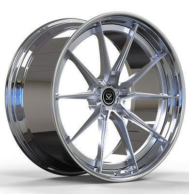 20X10.5 22x12 لهستانی دو تکه آلیاژ آلومینیوم چرخ فورج برای آئودی RS5