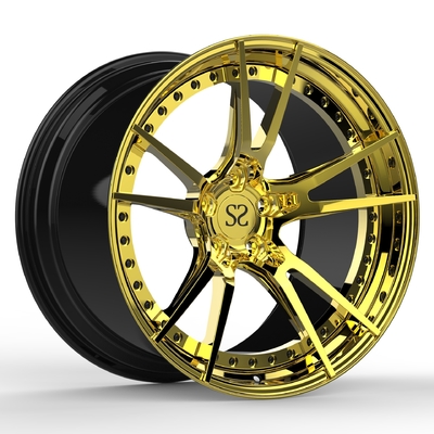 چرخ های جعلی جعلی Bmw M6 20inches Golden A6061 Aluminium