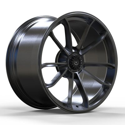 پورشه 991 Gt3 سفارشی مشکی براق رینگ قفل مرکزی 20x9 و 20x12
