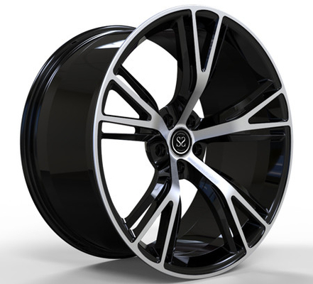 22x9 22x11one قطعه آلیاژ آلومینیوم فورج براق مشکی ماشین روکش ماشین برای رینگ های bmw m6