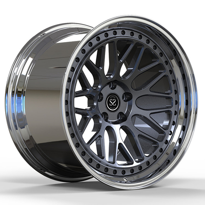 مرسدس بنز AMG S63 5X112 سفارشی لهستانی 2-PC رینگ های آلیاژی فورج شده با 5x112 Staggered 20 21 و 22 اینچ