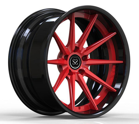 رینگ های فورج شده مشکی مات بشکه ای 19 اینچی 19x8.5 19x9.5 آلیاژی 370z