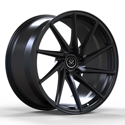 طلایی سیاه و سفید آهنگری 5x120 چرخ عمیق دیش مقعر آلیاژ A6061 T6