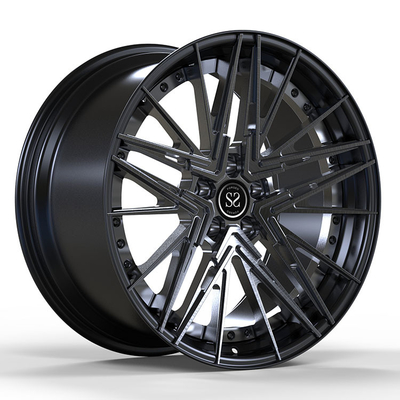 رینگ‌های سفارشی 2 تکه 21X10 و 21X11 مشکی برس‌خورده برای BMW M5 مدل 2025