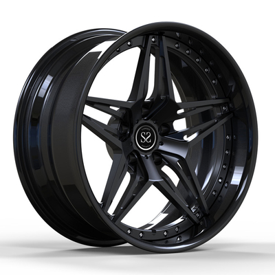 Chevy Nova 2 PC Forged Wheels مشکی 18 اینچی 19 اینچی 18x8 19x9